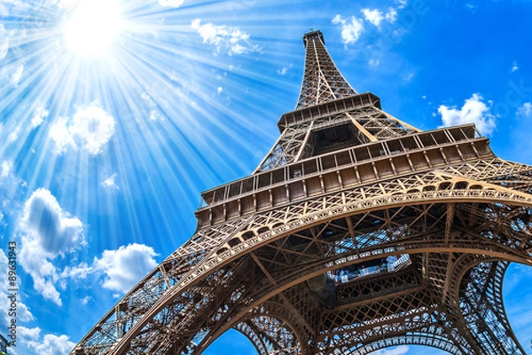 Obraz Eiffel Tower - Nagrywanie szerokiego kąta