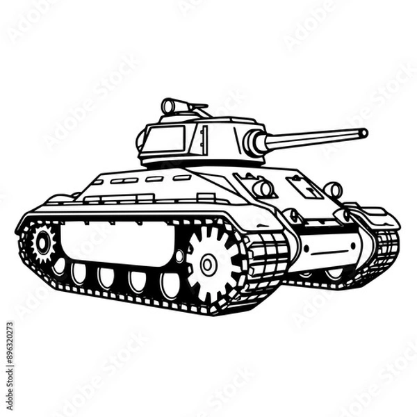 Fototapeta Tank Vector
