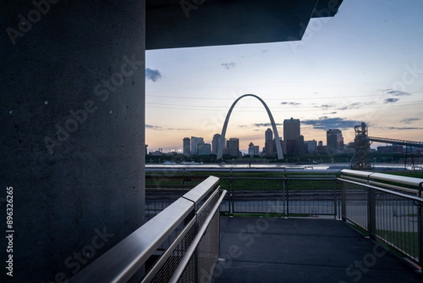 Obraz Gateway Arch in St. Louis Missouri, America, USA.
