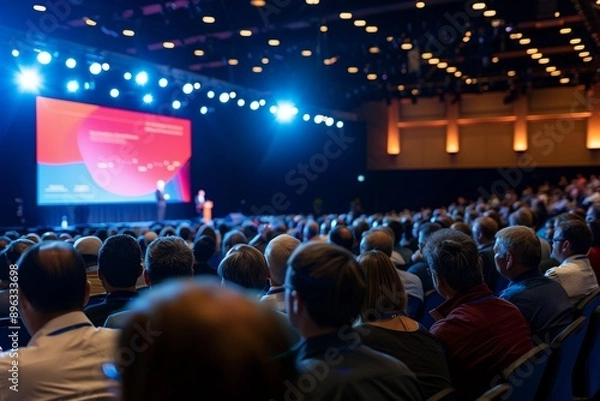 Obraz Large Audience Attending Conference

