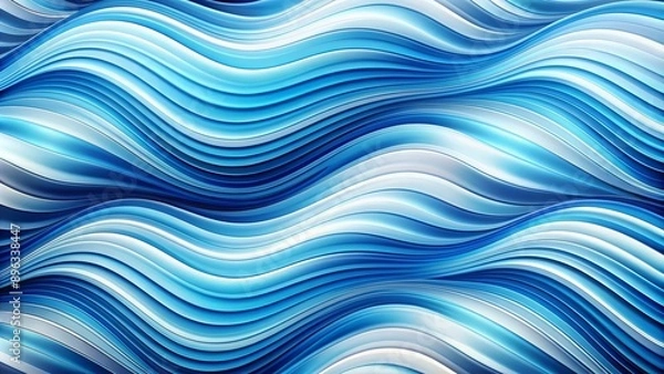 Fototapeta Abstract Blue Swirling Wave Pattern, Abstract , Background , Wave , Texture , Swirl , Pattern
