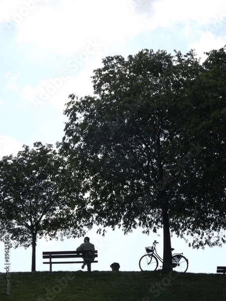 Fototapeta Un uomo solo