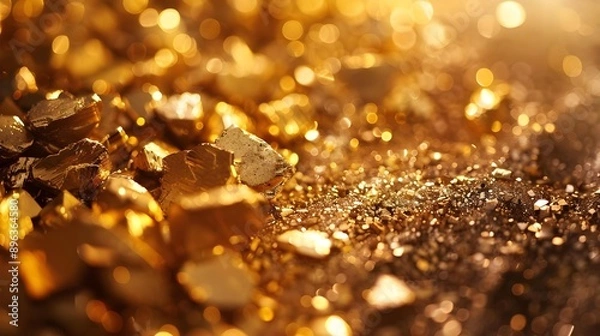 Fototapeta Capturing precious metals background