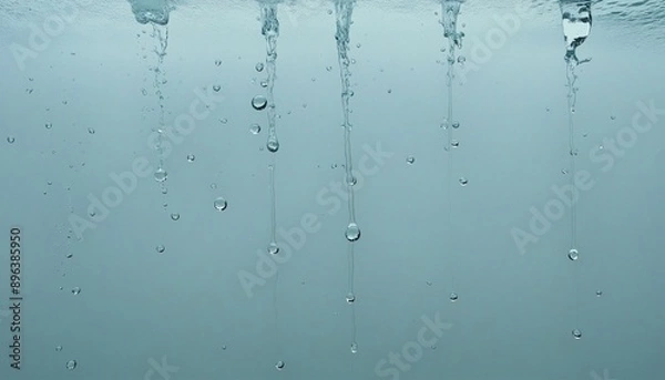 Obraz Falling Water Drop Closeup Wall Paper Design