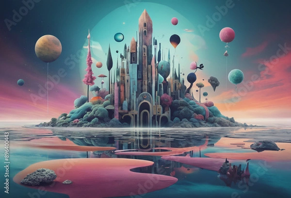 Obraz alien planet in space