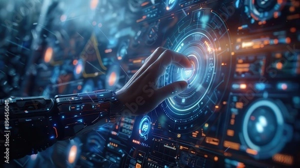 Fototapeta Technological advancements in player monitoring