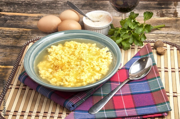 Fototapeta stracciatella ew i parmezan