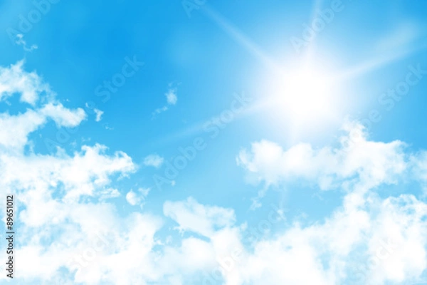 Obraz sun in the blue sky