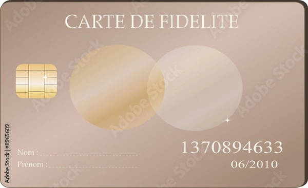 Obraz carte de fidelité