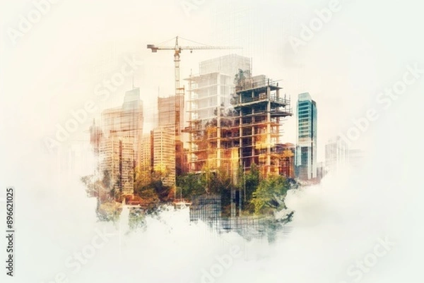 Obraz future building construction