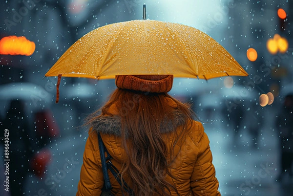 Obraz person under the rain