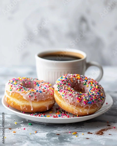 Obraz donuts and coffee