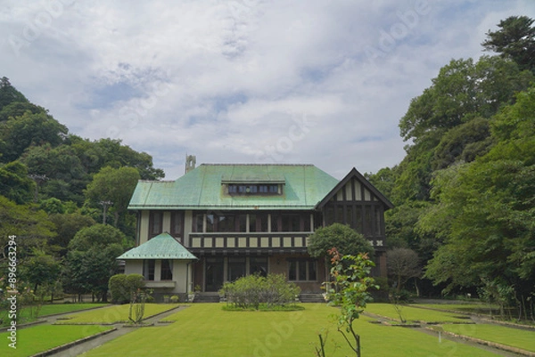 Obraz 日本、神奈川県、鎌倉にある古い洋館、旧華頂宮邸きゅうかちょうのみやてい