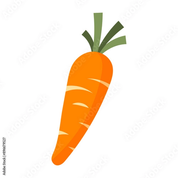 Obraz Carrot fresh vegetable icon isolated design