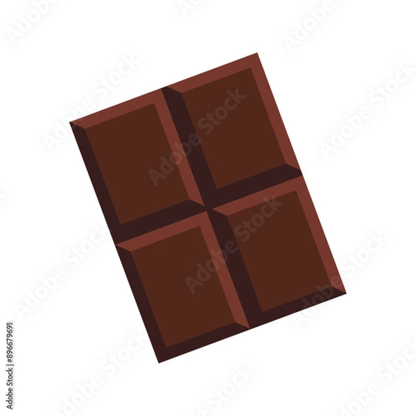 Fototapeta Chocolate bars and pieces collection with different shapes and flavors