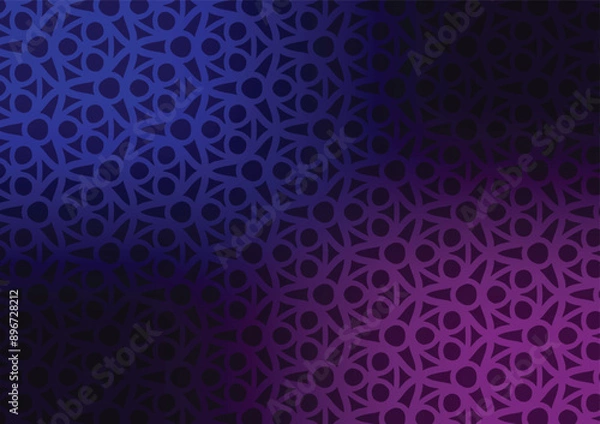 Fototapeta Abstract circle art purple pattern dark background