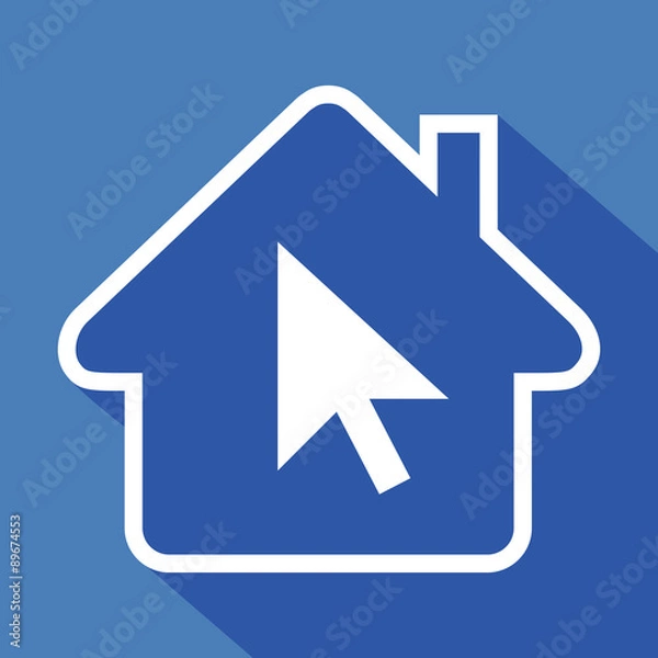 Obraz Logo maison et flèche.