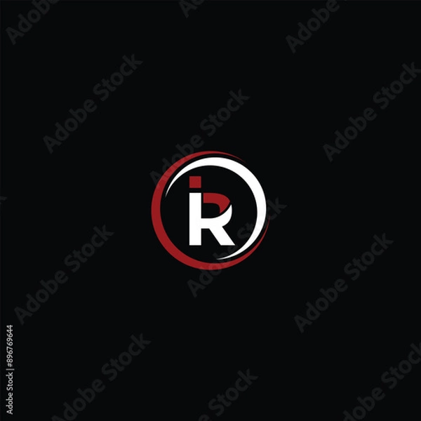 Obraz IR letter circle bundle logo