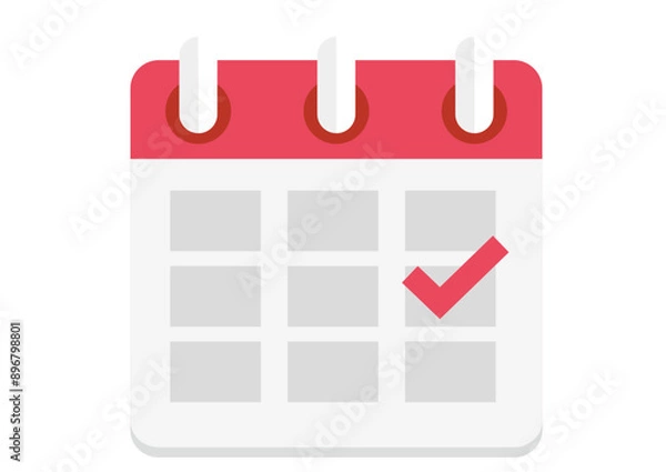 Fototapeta Calendar date appointment illustration icon vector