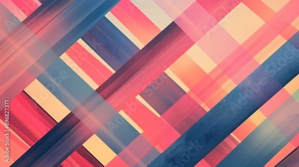 Fototapeta 41. Geometric pattern with overlapping lines and soft color gradients