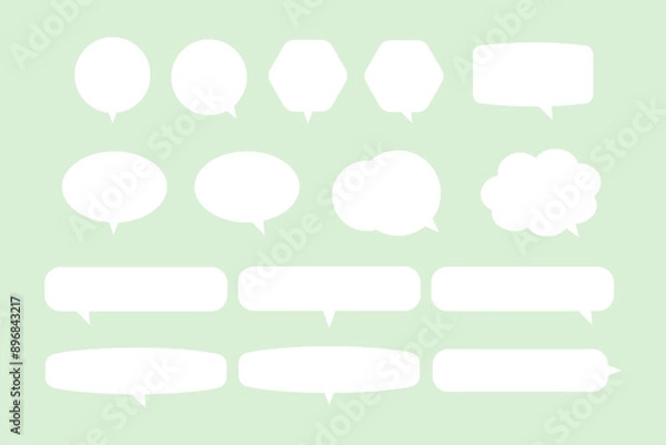 Obraz Set of vector illustration speech bubbles