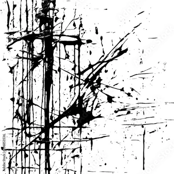 Fototapeta Explosive Symmetry white and black texture