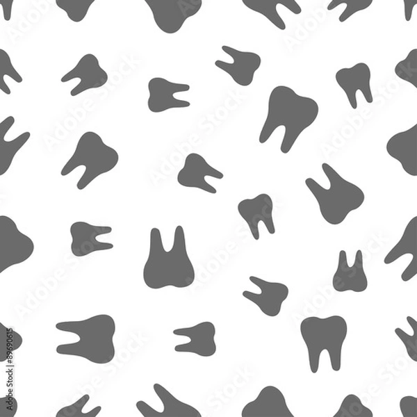 Fototapeta seamless pattern with tooth