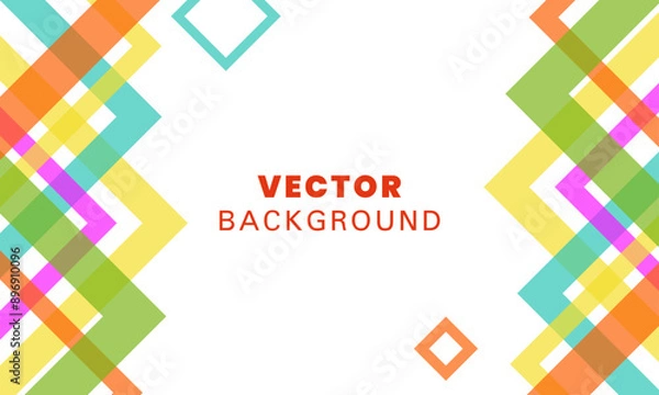 Fototapeta A colorful background with squares and triangles