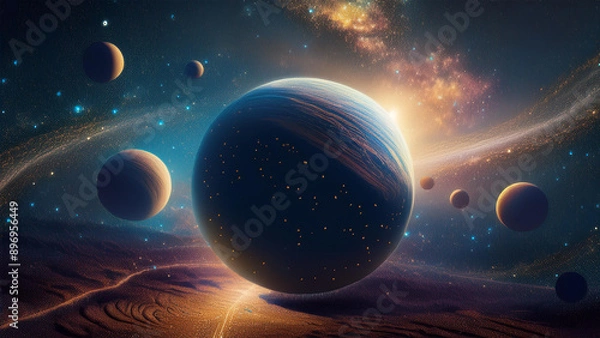 Obraz Unimaginable space and planets