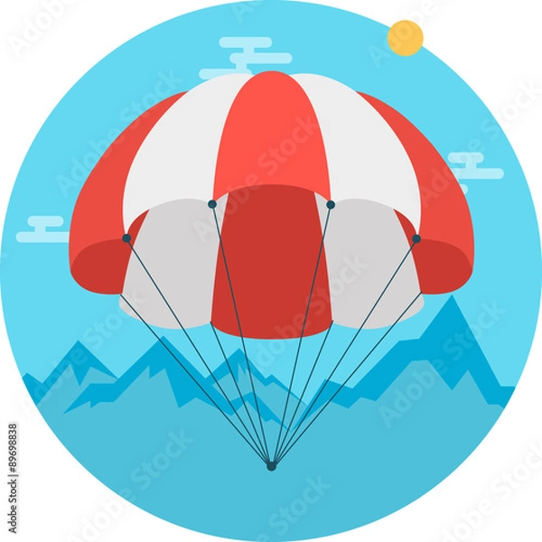 Obraz Art Flat spadochron