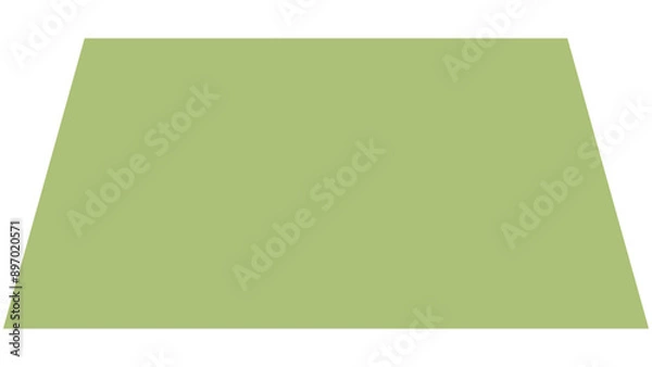 Obraz trapezoid shape, trapezium frame, label, layout, infographic, dotted line shape of trapezoid