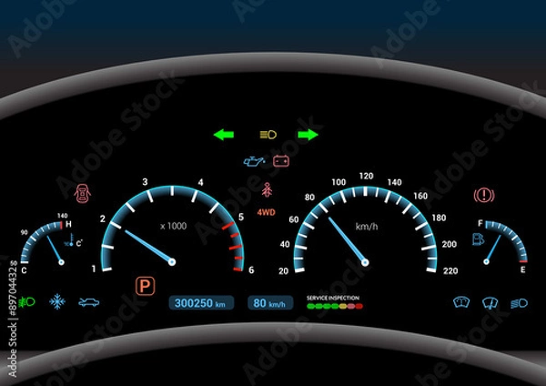 Obraz Car dashboard background