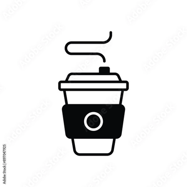 Fototapeta Coffee vector icon