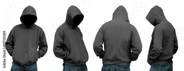 Fototapeta Zestaw człowieka w bluzie z kapturem