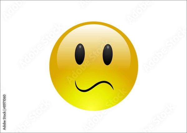 Obraz Aqua Emoticons - Confused