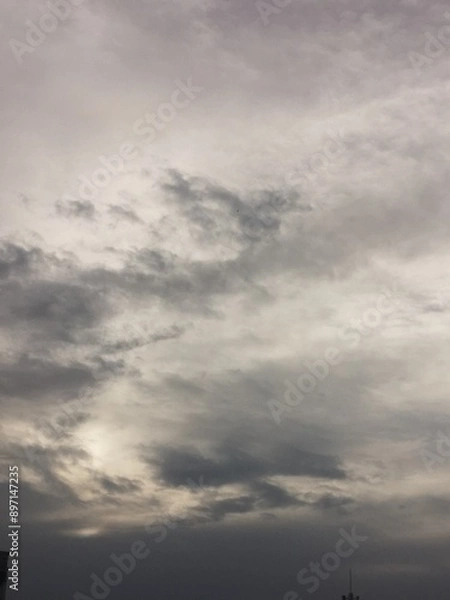 Obraz storm clouds timelapse