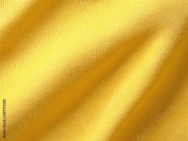 Fototapeta A smooth yellow fabric background with a soft texture and subtle pattern.