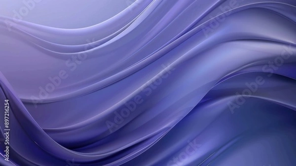 Fototapeta Abstract Purple Waves: A Smooth, Flowing Design
