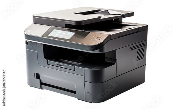 Fototapeta a black printer with a screen