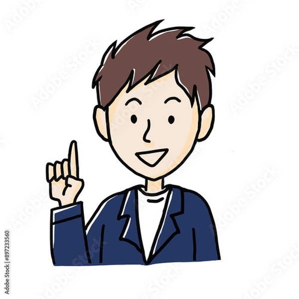 Fototapeta 爽やか青年