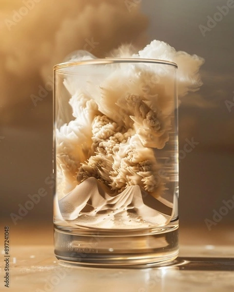 Obraz Shot glass with desert sandstorm