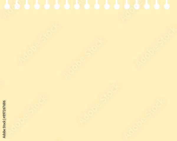 Obraz ルーズリーフのメモフレーム　イエロー