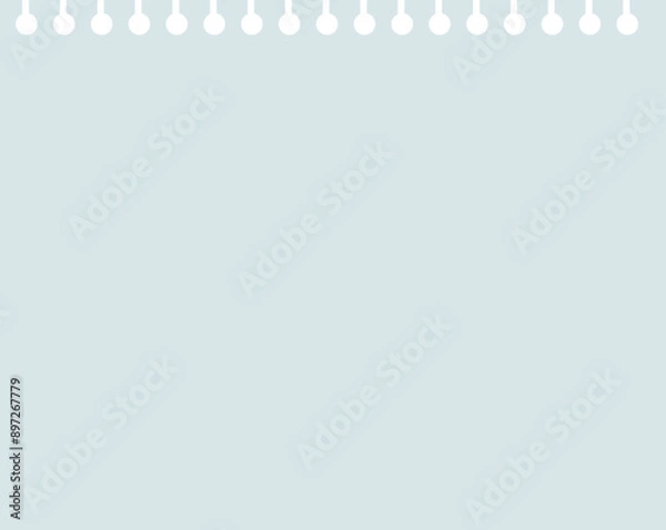 Obraz ルーズリーフのメモフレーム　ブルー