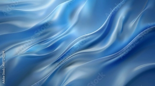Fototapeta Blue gradient smooth background.