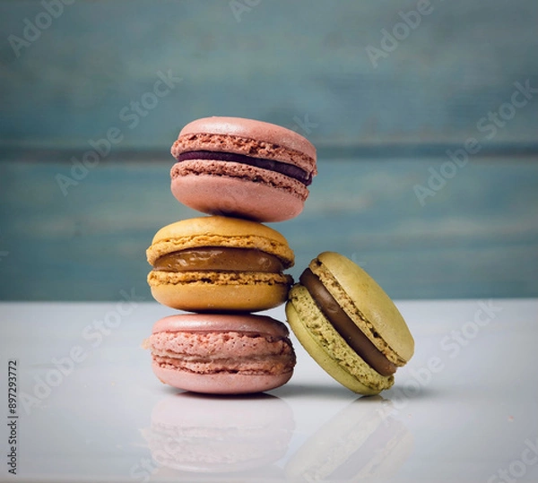 Fototapeta Macaron Stack