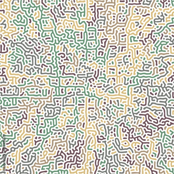 Obraz ABSTRACT PASTEL COLORFUL TURING PATTERN ROUGH DESIGN REACTION DIFFUSION BACKGROUND VECTOR GOOD FOR WALLPAPER, COVER,POSTER 
