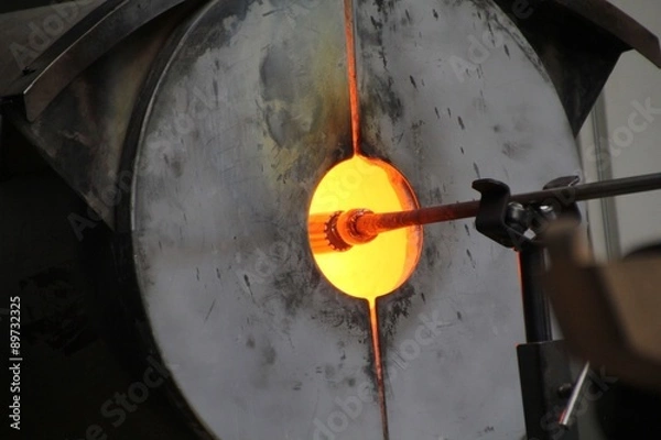 Obraz Hand made Glass blowing process