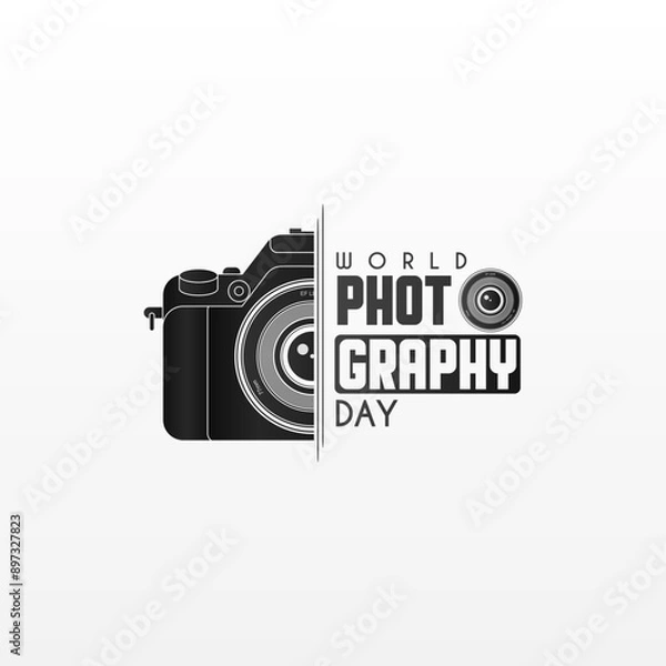 Obraz World photography day, celebrated every year on 19 August