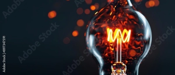 Fototapeta Entrepreneurship ignites with the FireballEffect, reflecting the fiery passion and dynamic energy required to launch and sustain successful ventures, banner, with copy space