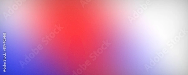 Fototapeta Abstract Background with Red, Blue, and White Gradient